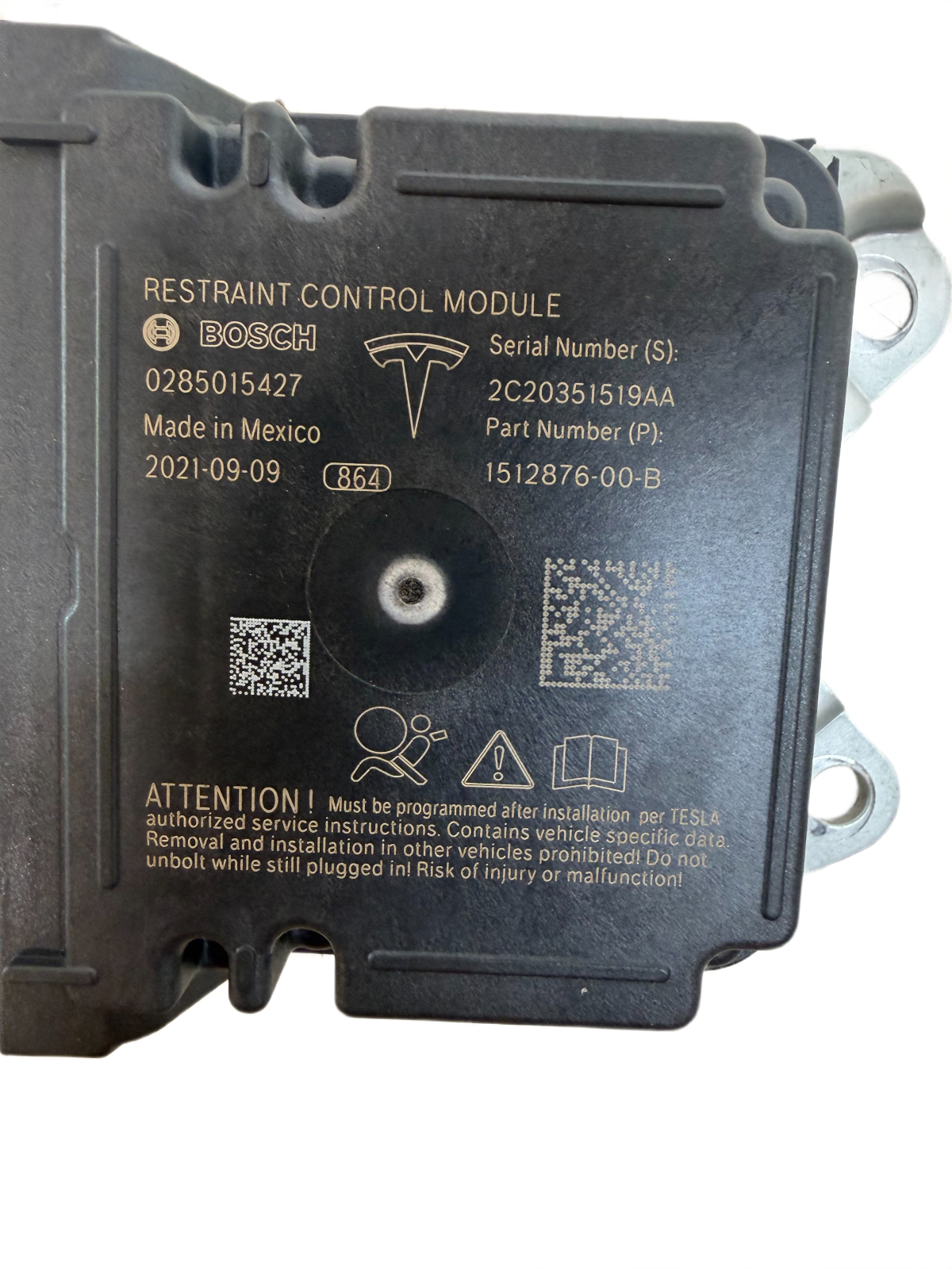 2017-2025 Model 3 Universal Restraint Diagnostic Control Module SRS 1512876-00-B