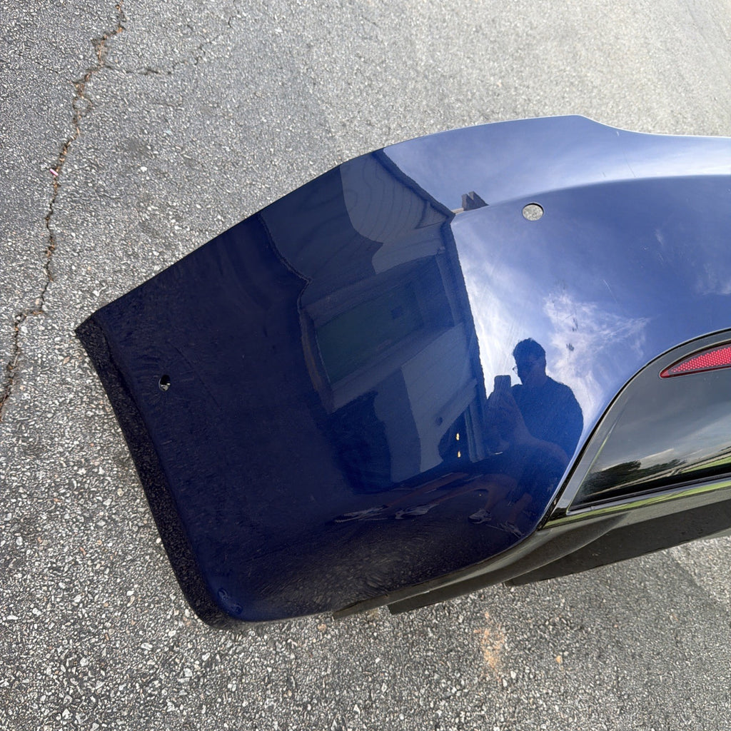 2016-2020 Tesla Model S Rear Bumper Cover w/ Park Sensor Holes Assy Blue PPSB