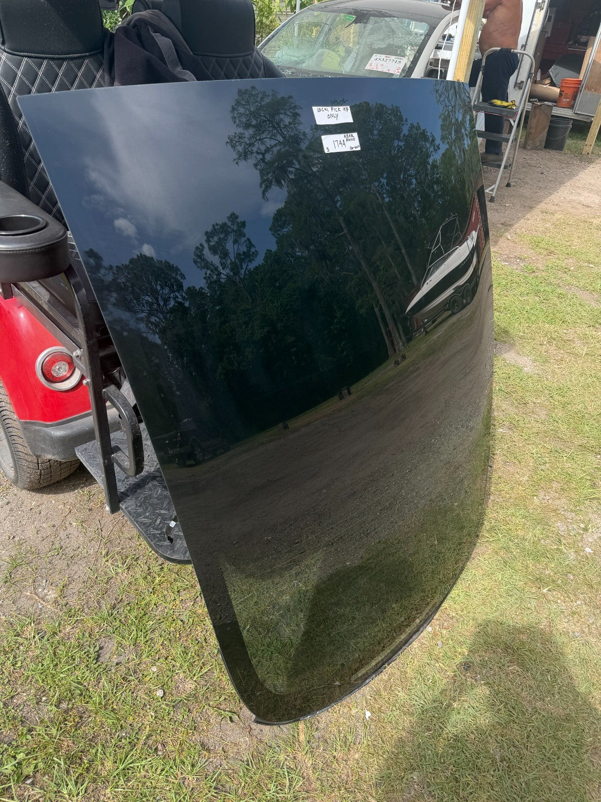 2021-23 Model 3 M3 Rear Trunk Panoramic Backlite Glass Back Section 1472925-97-C