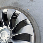 20-24 Tesla Model Y Front Uberturbine Wheel Rim 21" 21x9.5 w/ Tire 1188226-00-B