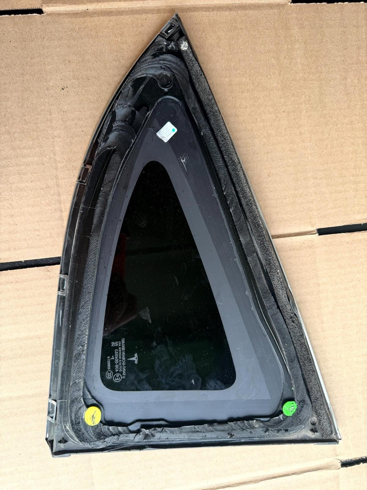 ♦️16-20 TESLA MODEL X REAR RIGHT QUARTER DOOR WINDOW GLASS OEM, 1034906/07-80-F
