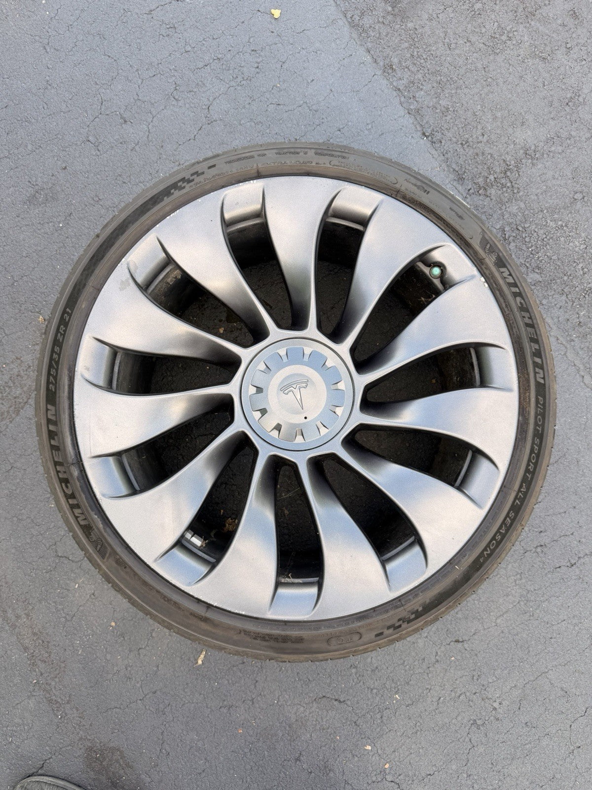 20-24 Model Y Rear Uberturbine Wheel Rim 21x10.5J 48MM 11-Spokes 1188227-00-B