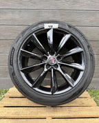 20-24 TESLA MODEL Y SET R19 Black   OEM Factory Original Wheel Rim 1059337-00-A
