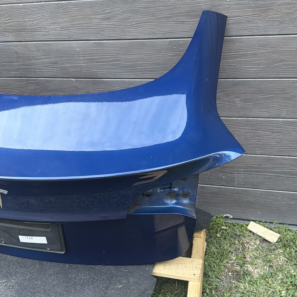 2017-2023 Tesla Model 3 Rear Trunk Tailgate Liftgate Deck Lid Shell Panel BLUE
