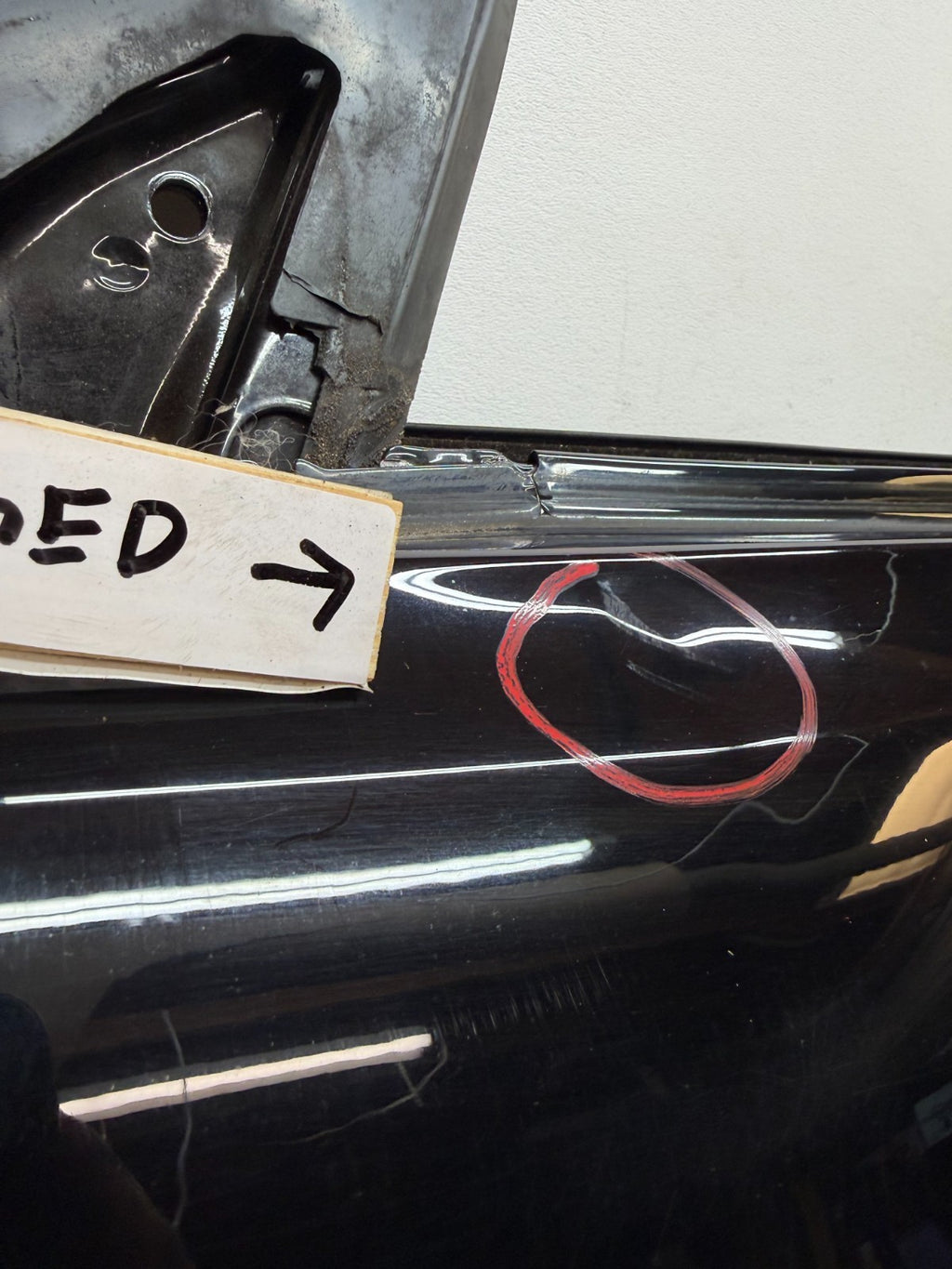 2017-2023 Tesla Model 3 Front Left Driver Side Door Shell Panel Black OEM