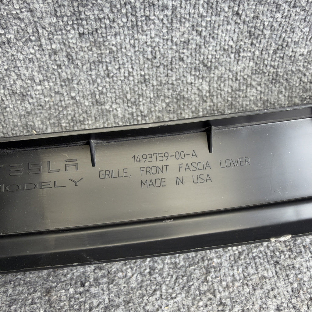 OEM 2020 - 2024 Tesla Model Y Front Lower Bumper Grille Fascia 1493759-00-A