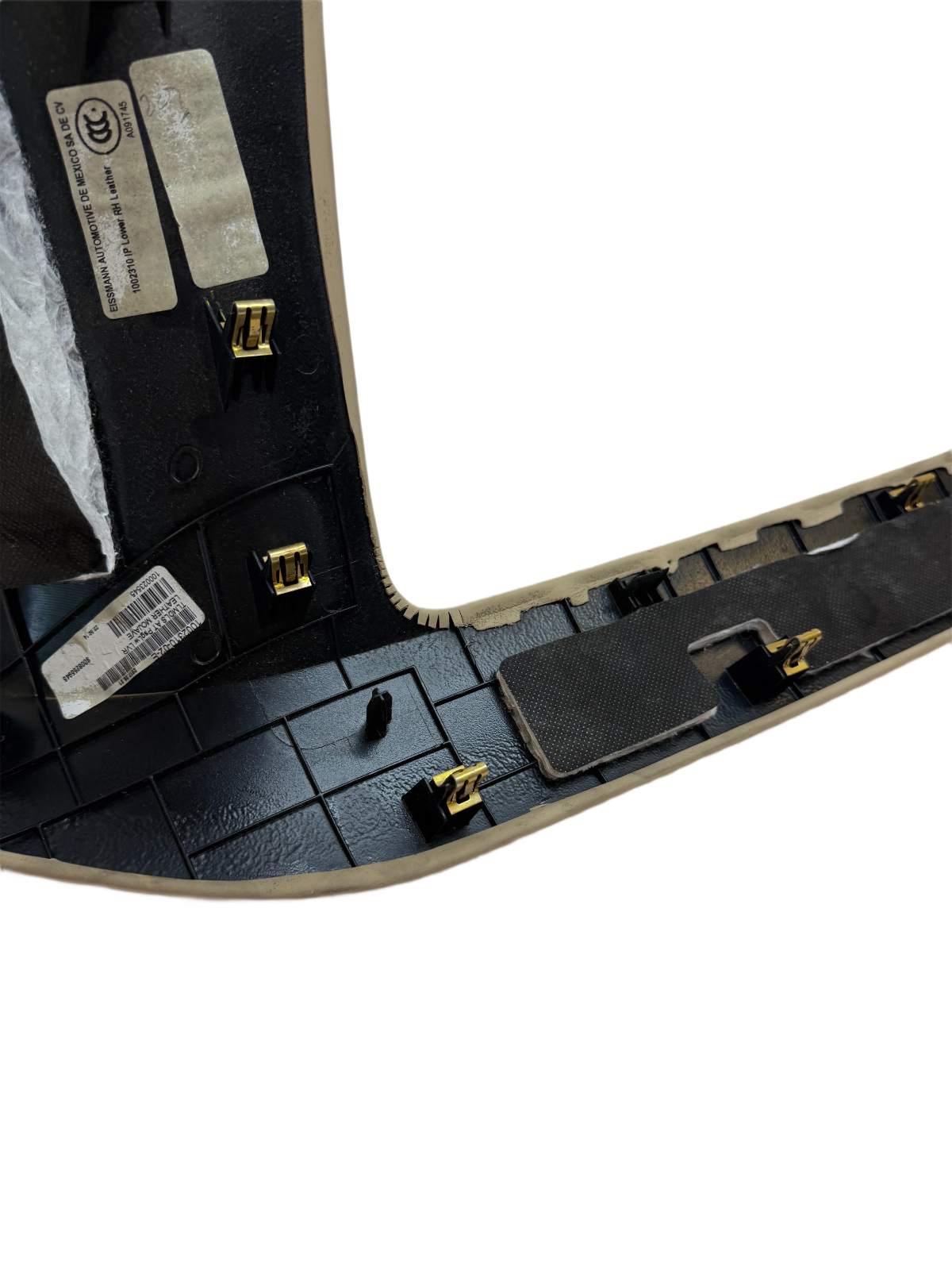 2012-2016 TESLA MODEL S FRONT RIGHT DASHBOARD UNDER GLOVE BOX TRIM 1002310-02-E