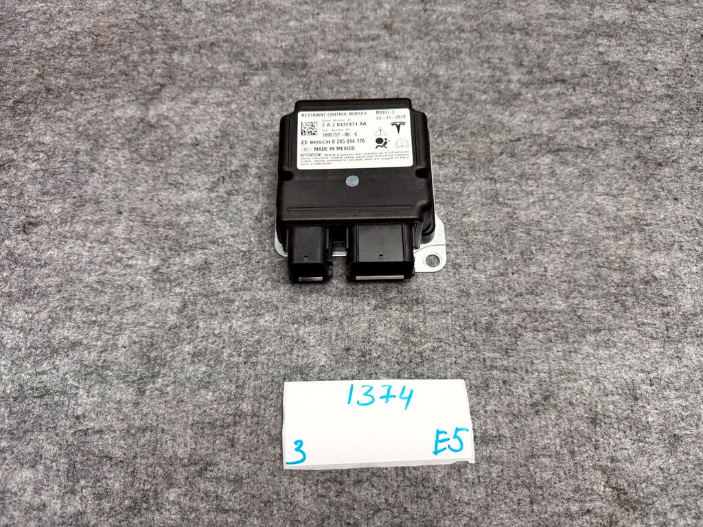 ♦️2017-2023 TESLA MODEL 3 RESTRAINT COMPUTER CONTROL MODULE UNIT OEM, 109575700C
