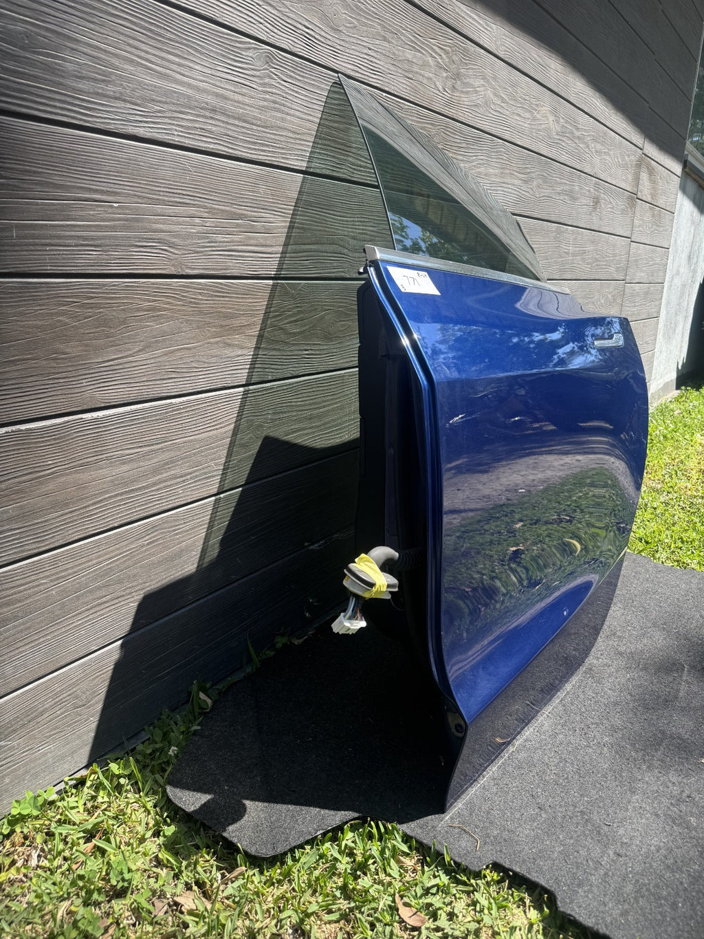 2018-2023 Tesla Model 3 M3 Rear Driver Side Door Shell Panel Left LH Blue PPSB