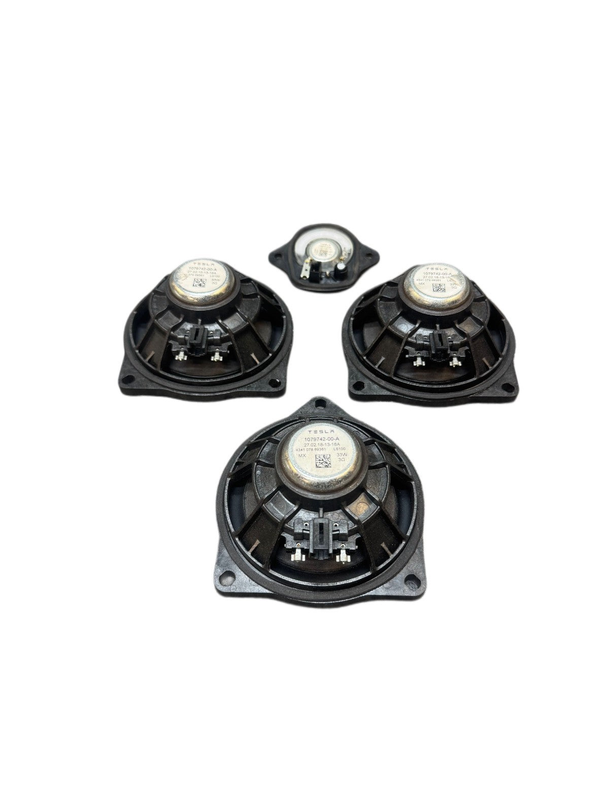 2017-2023 Tesla Model 3 Y Set Of 4 Speakers Audio Full Range 1079742-00-A