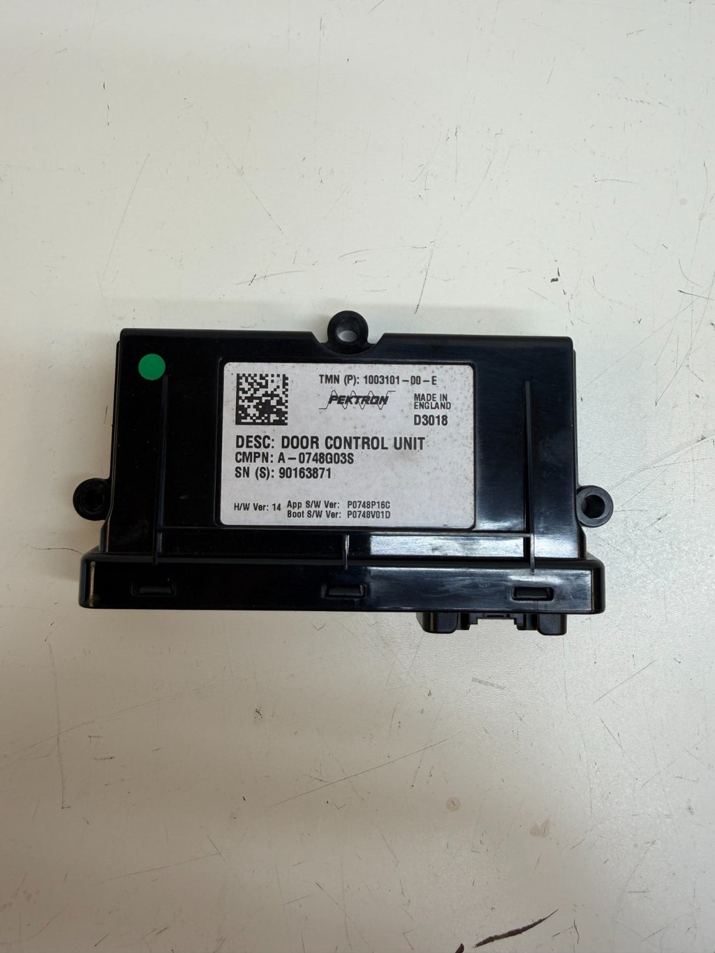 2012-2020 TESLA MODEL S FRONT LEFT DOOR PANEL CONTROL MODULE UNIT 1003101-00-E