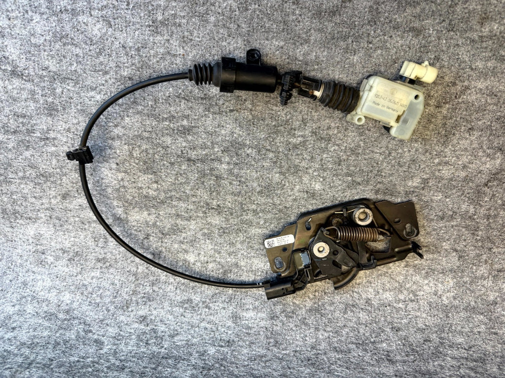♦️12–16 TESLA MODEL S FRONT HOOD LOCK LATCH RELEASE CABLE ASSY OEM, 1033011-00-B