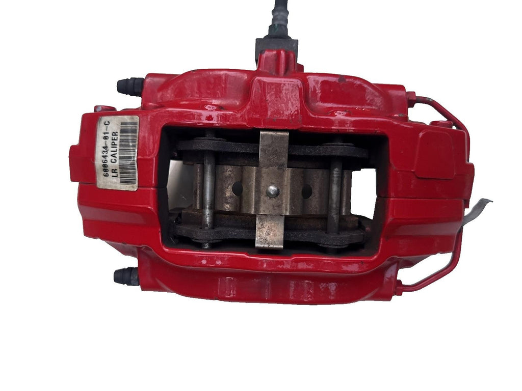 ♦️12-20 TESLA MODEL S REAR LEFT SIDE BRAKE CALIPER BREMBO RED OEM,  6006434-01-C
