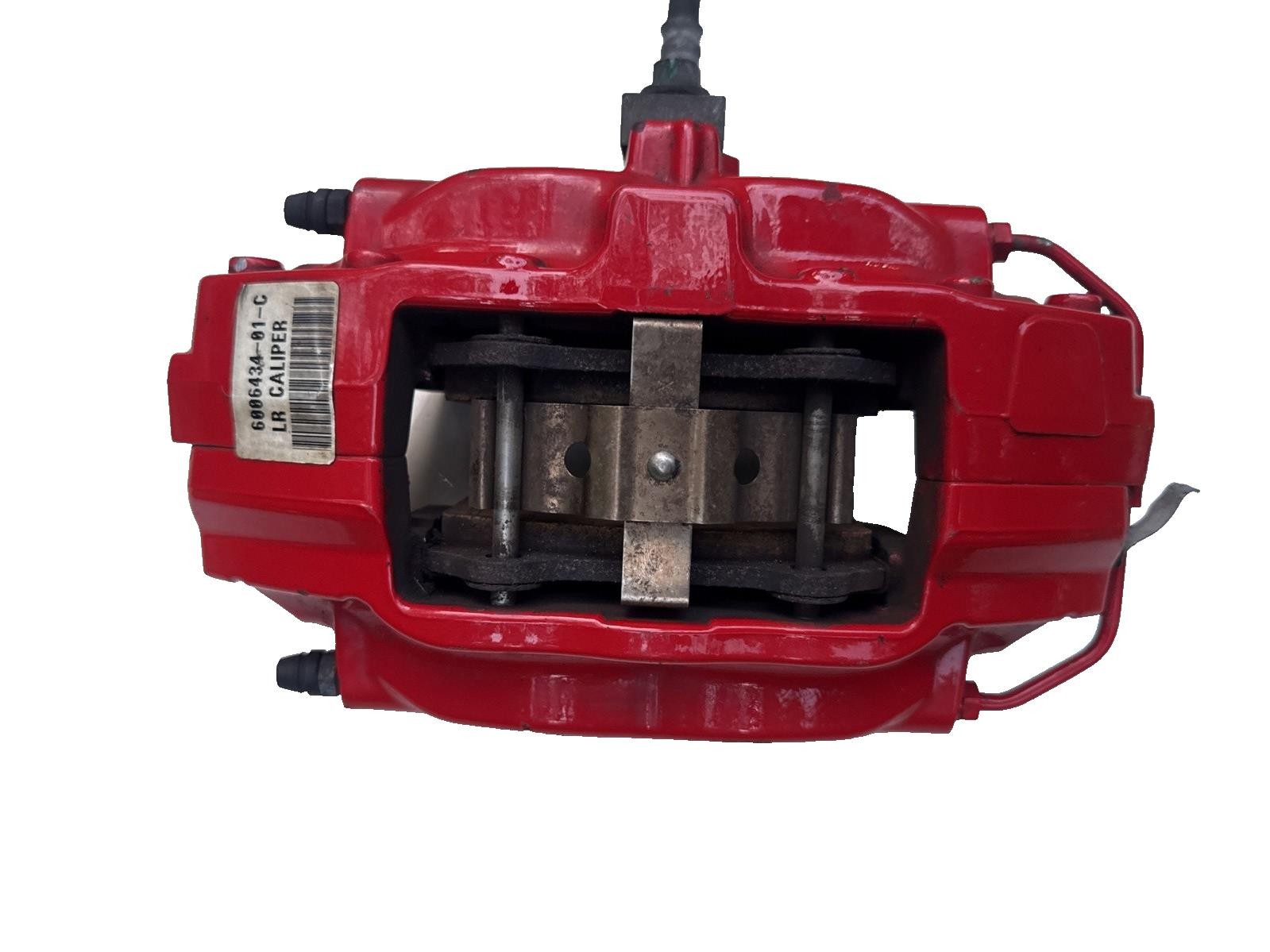 ♦️12-20 TESLA MODEL S REAR LEFT SIDE BRAKE CALIPER BREMBO RED OEM,  6006434-01-C