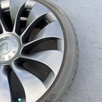 20-24 Tesla Model Y Front Uberturbine Wheel Rim 21" 21x9.5 w/ Tire 1188226-00-B
