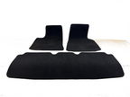 2012-20 Tesla Model S Carpet Floor Mats Set 3-Piece Black