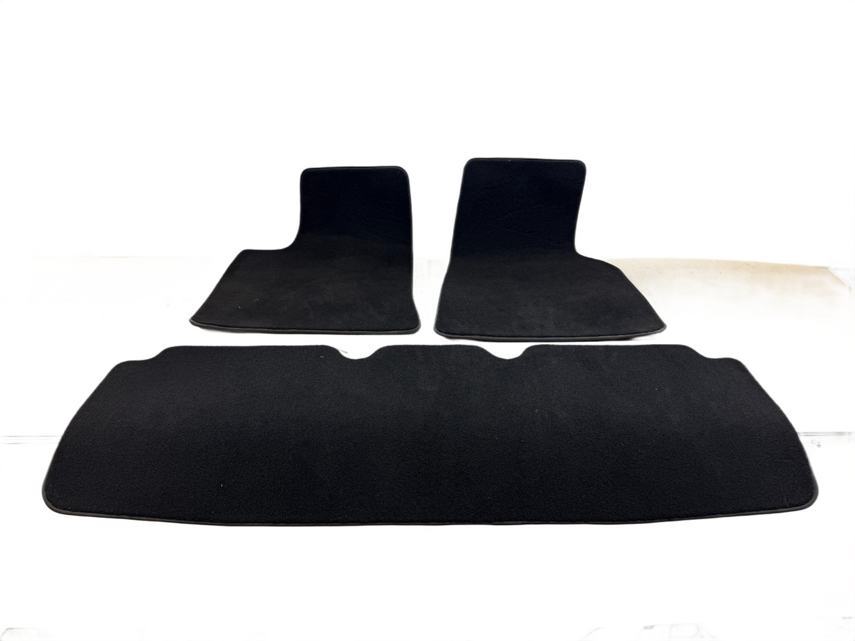 2012-20 Tesla Model S Carpet Floor Mats Set 3-Piece Black