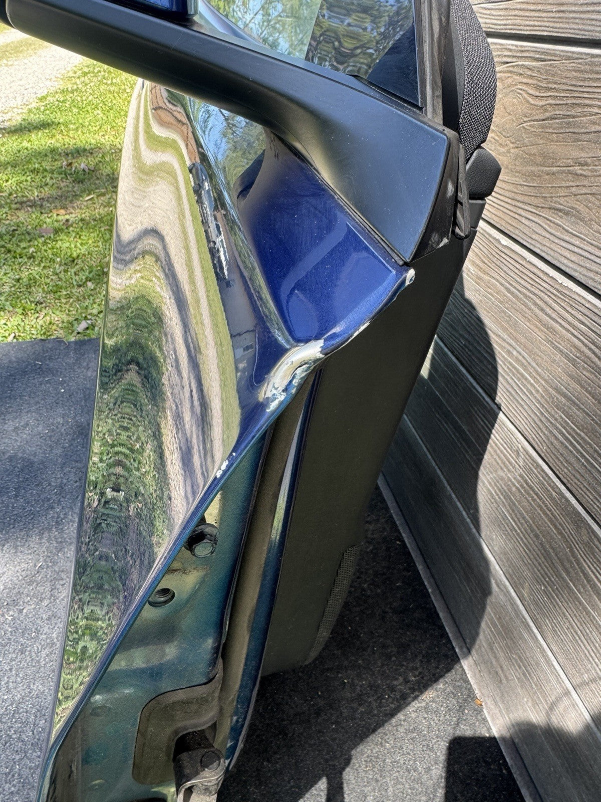 2018-2023 Tesla Model 3 Front Passenger Side Door Shell Panel Right Blue PPSB