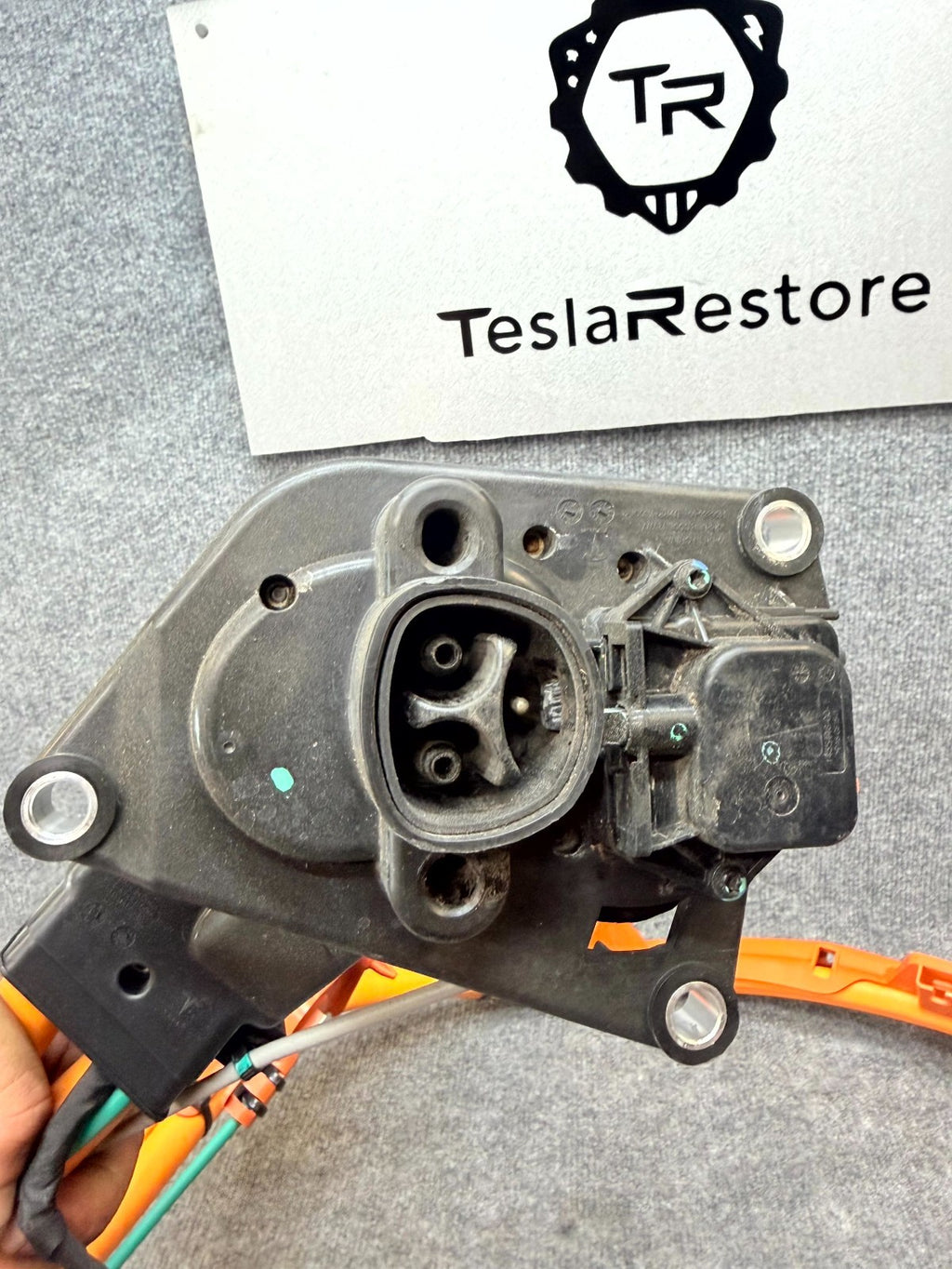 17-23 TESLA MODEL 3 HIGH VOLTAGE INLET CHARGER WIRING HARNESS OEM, 1449495-10-E