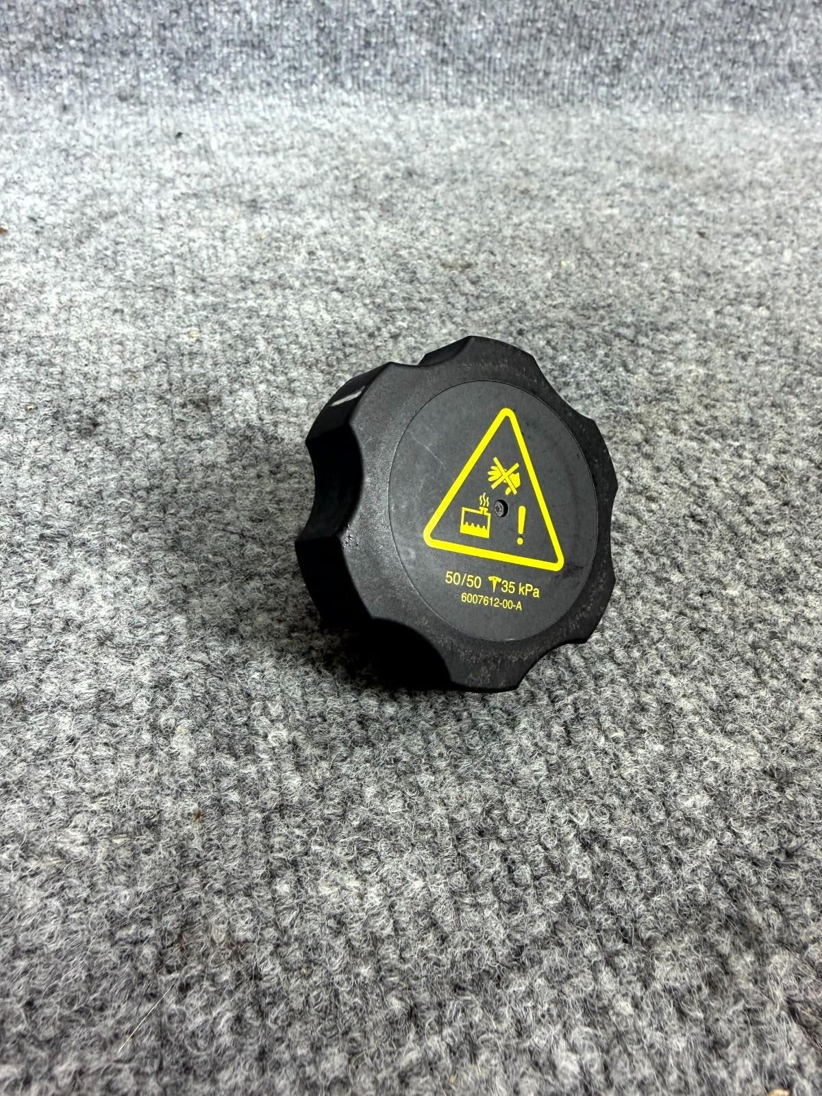 12-20 Tesla Model X S Coolant Reservoir Bottle Tank Cap Cover OEM, 6007612-00-A