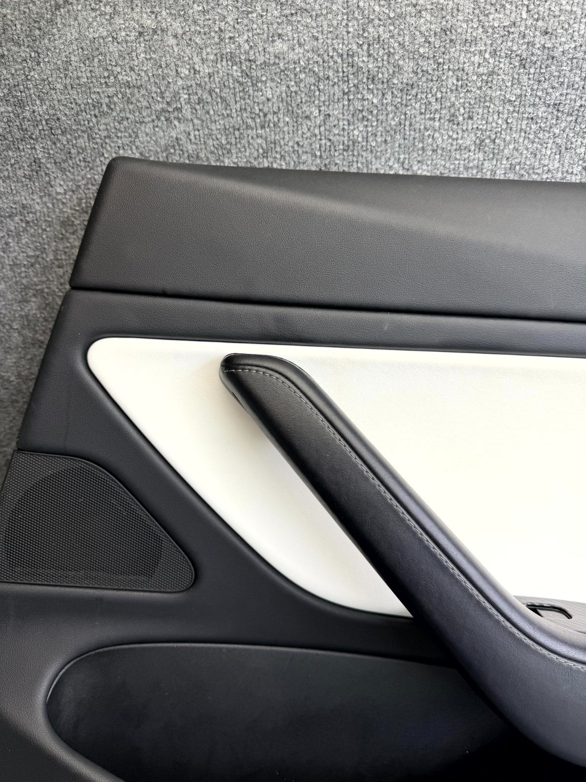 2017-2023 TESLA MODEL 3 REAR RIGHT SIDE DOOR TRIM PANEL BLACK OEM, 1105096-00-E
