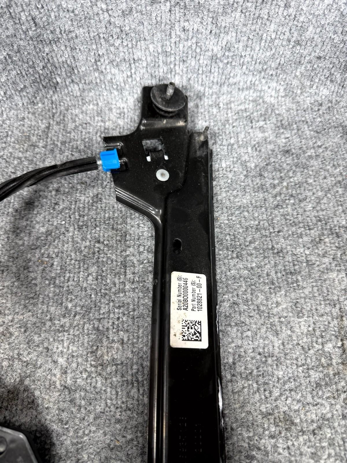 2016-2020 Tesla Model X Rear Right Side Window Motor Regulator OEM, 1028821-00-F