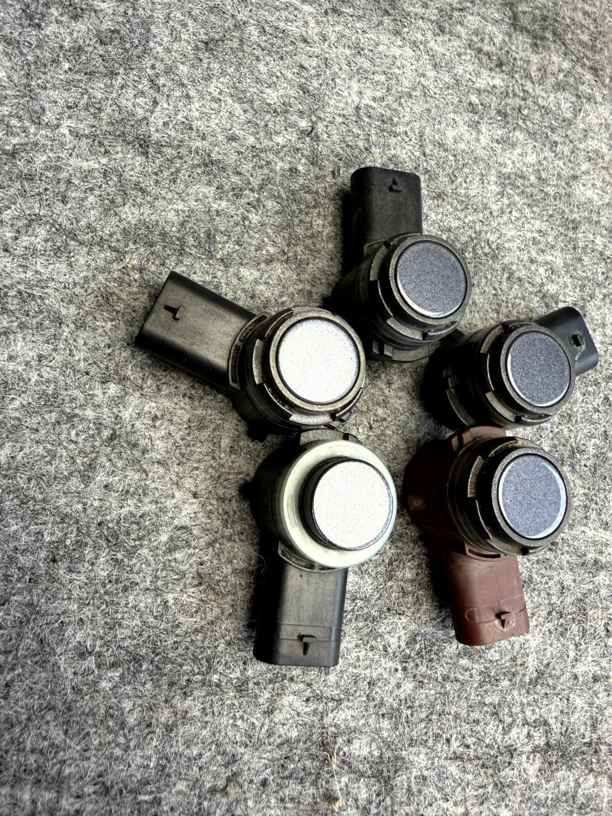 ♦️17-23 TESLA MODEL 3 5X BUMPER PARKING ULTRASONIC PDC SENSOR OEM, 1127503-08-C