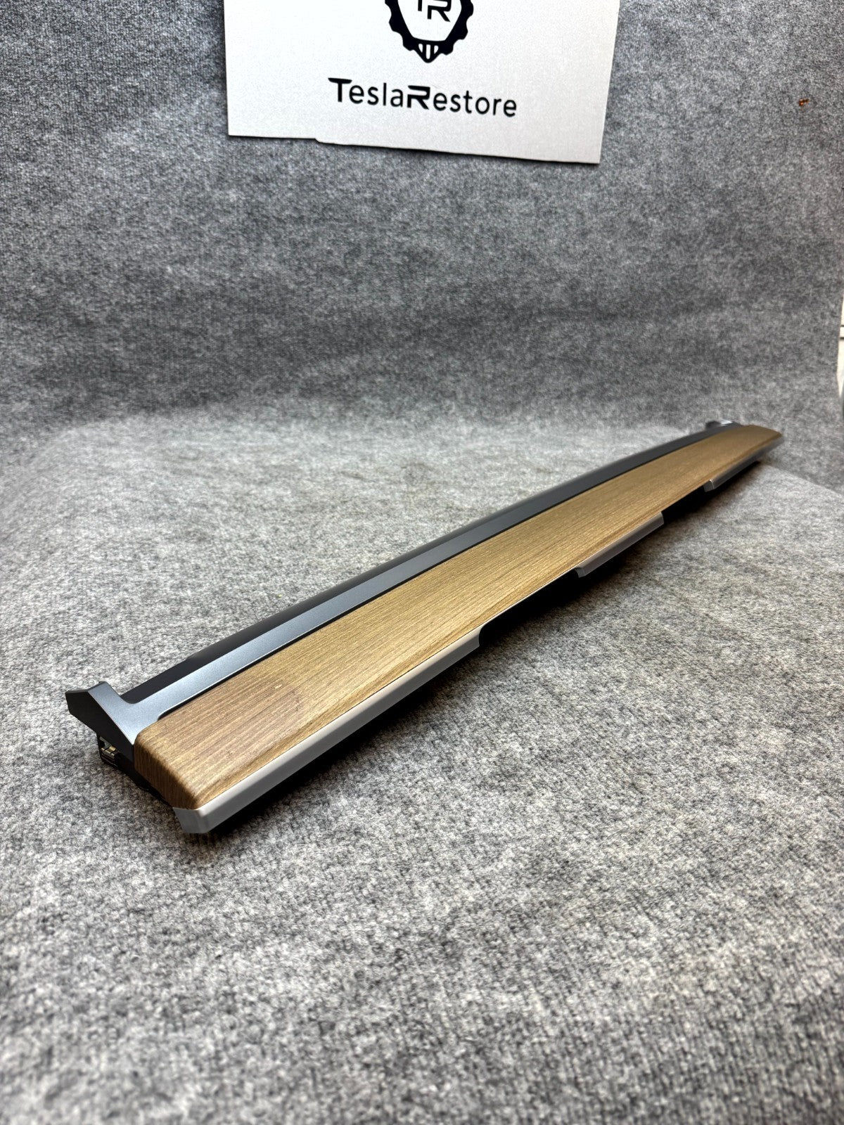 2017 - 2023 TESLA MODEL 3 DASH WOOD MOLDING PANEL TRIM BEZEL OEM, 1091225-00-D