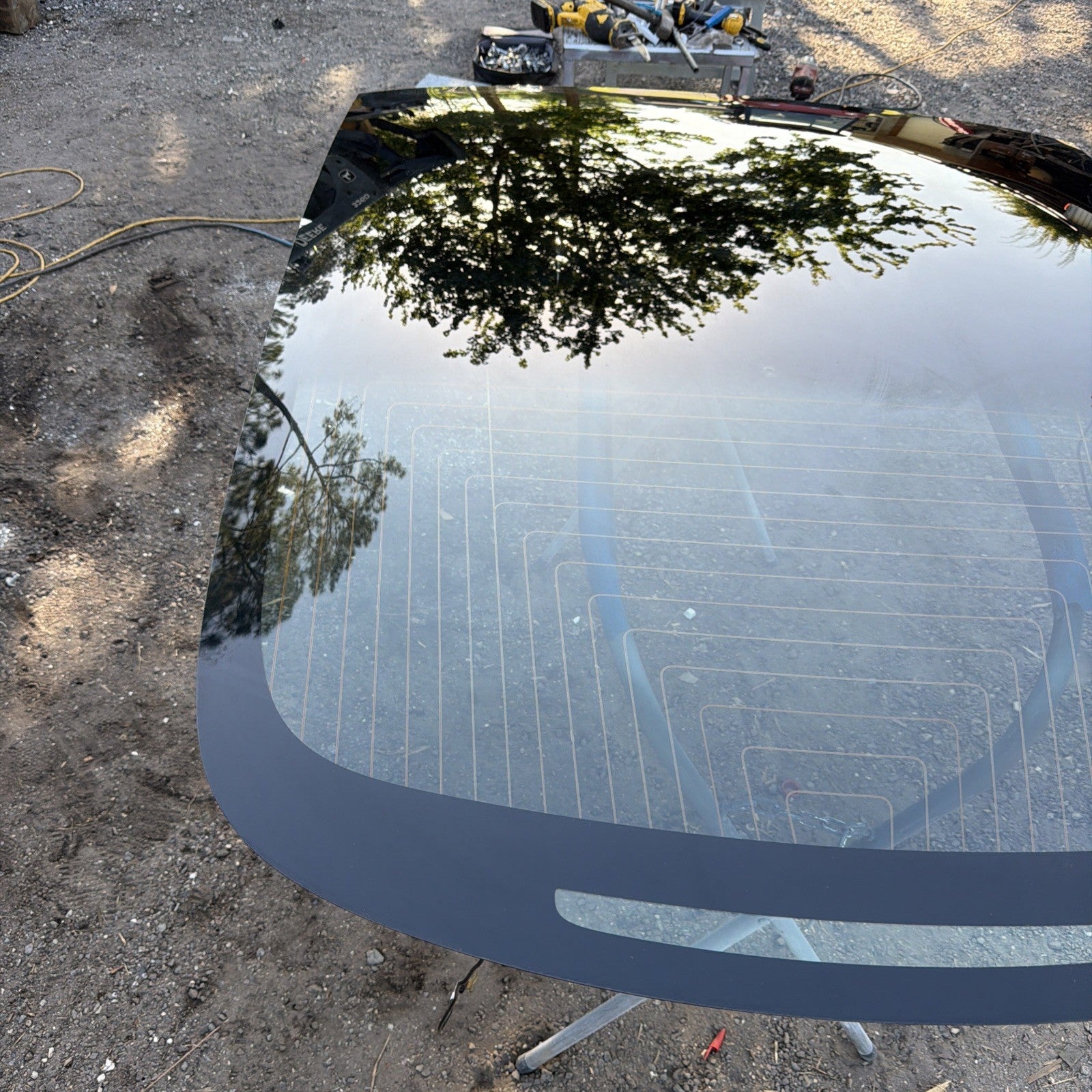 ⭕ 17-20 Tesla Model 3 M3 Rear Trunk Panoramic Backlite Glass 1472925-00-B