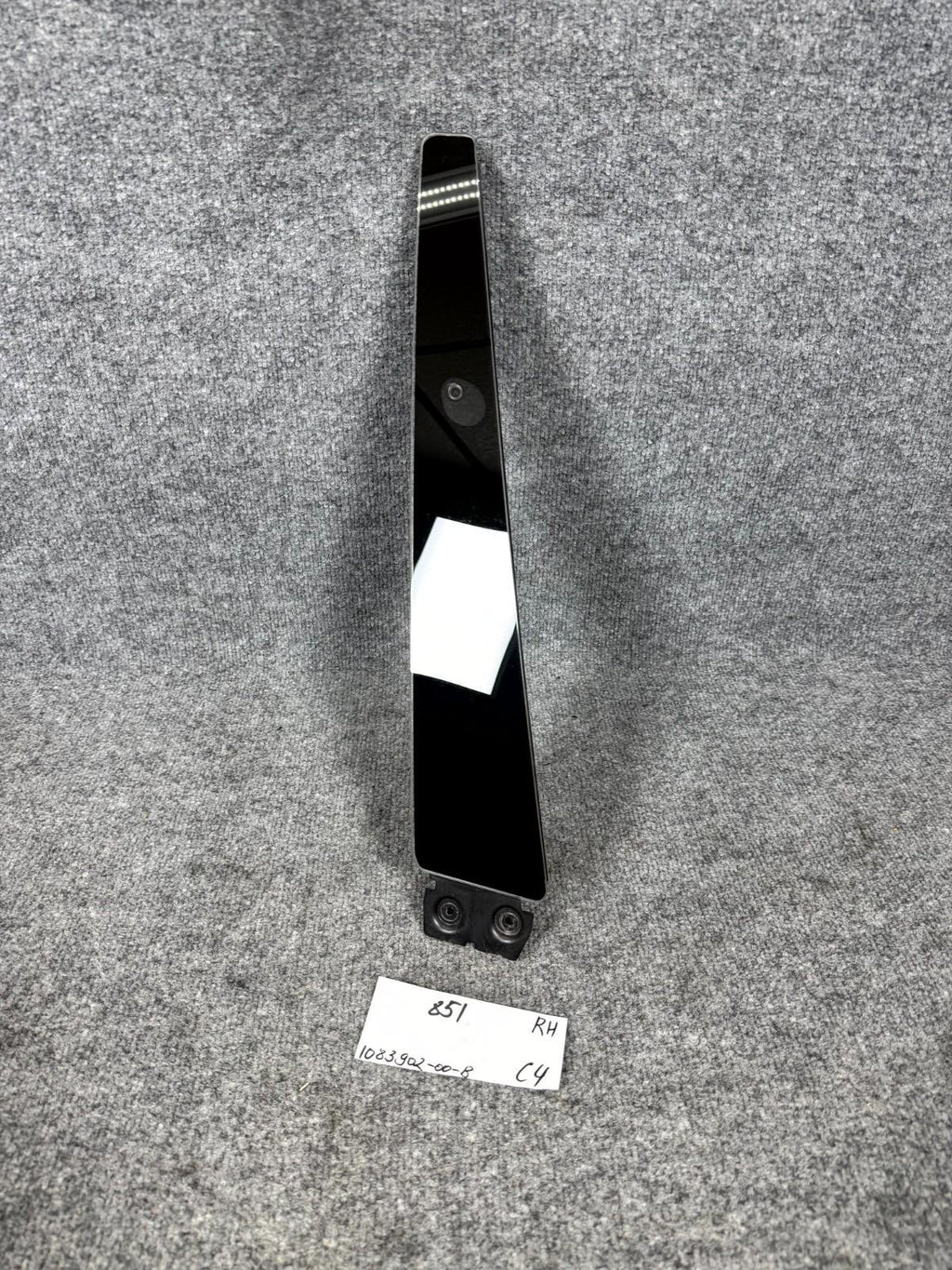 16-20 Tesla Model X Right B Pillar Applique Molding Trim w/ Camera OEM 109231198