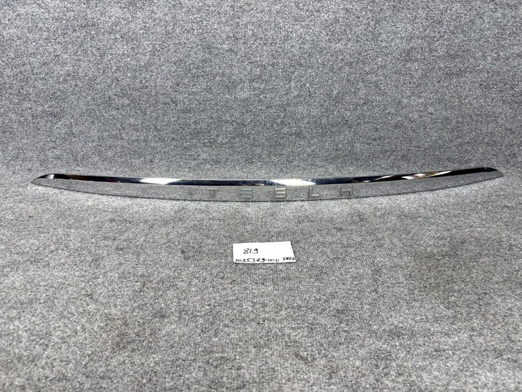 2016-2020 Tesla Model X Rear Liftgate Molding Trim Badge OEM, 1035369-00-D