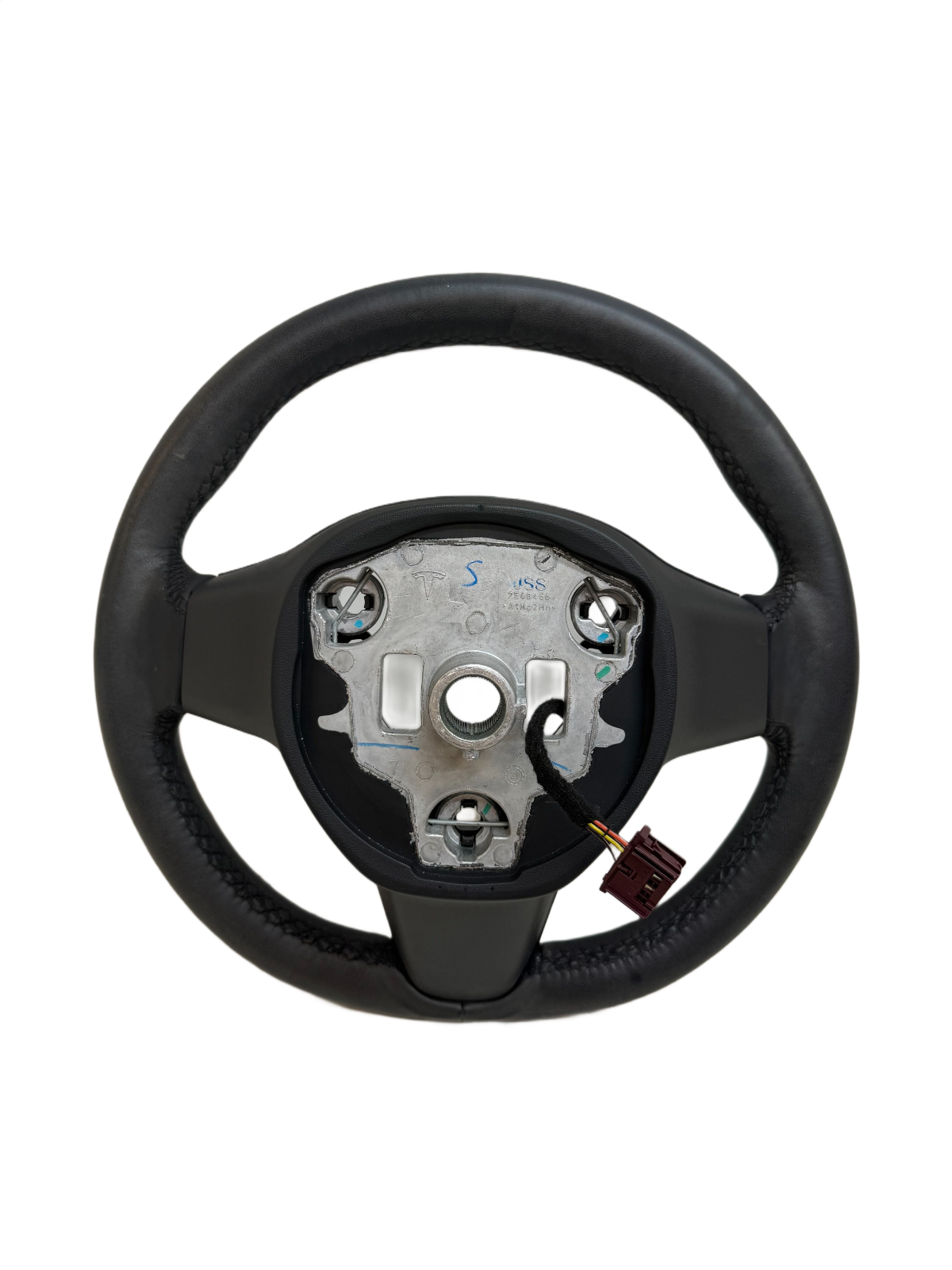 2017-2024 Tesla Model 3 / Y Steering Wheel Leather Black Heated OEM 1490214-00-B