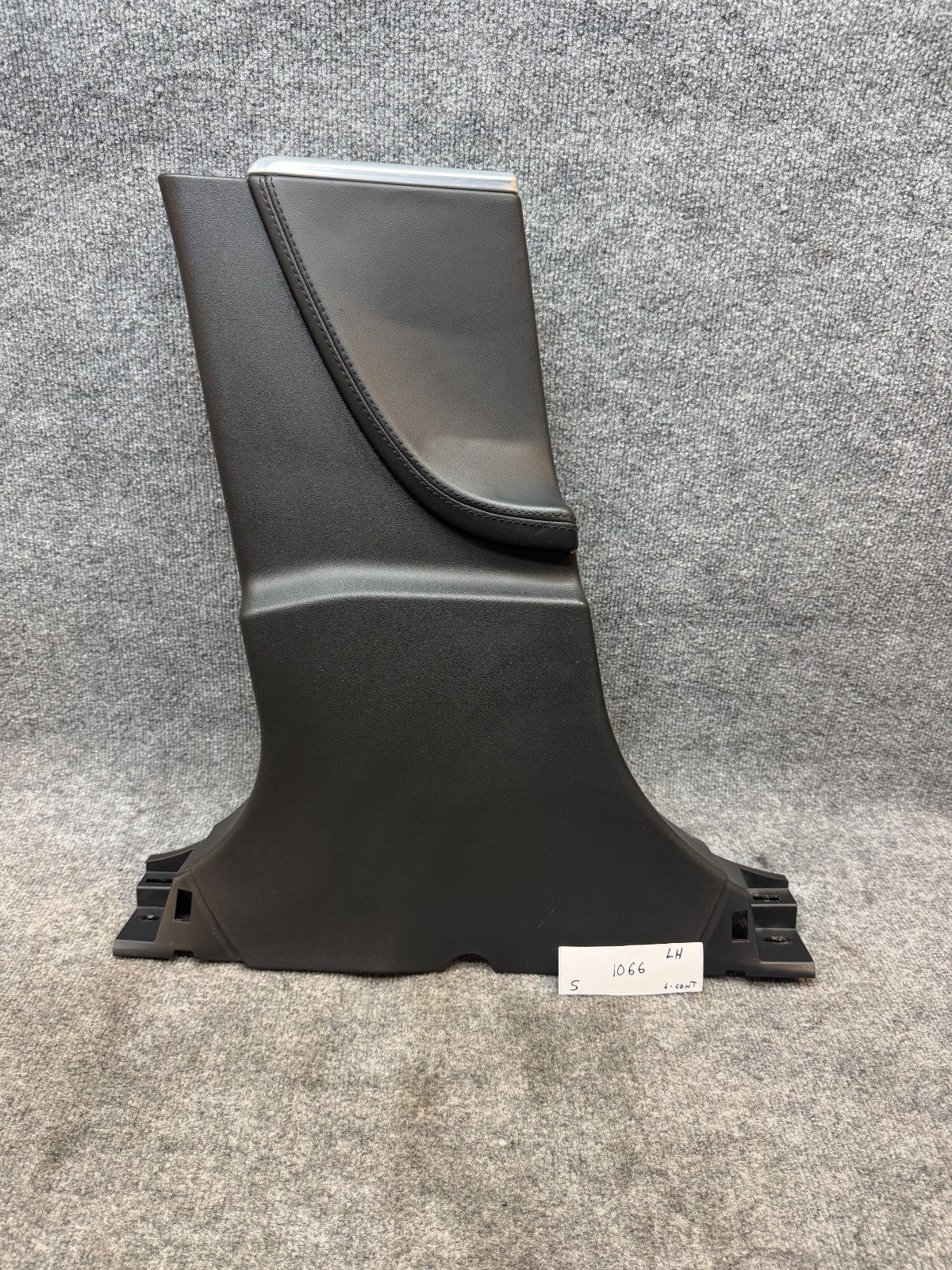 12-15 Tesla Model S Driver Side Lower Center B-Pillar Trim Panel 1002523-08-C