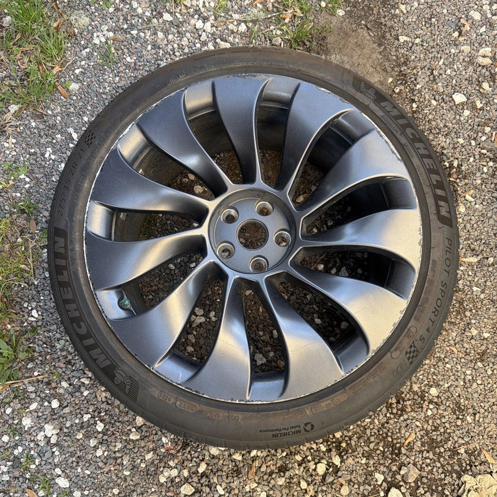2020- 2024 Tesla Model Y MY Wheel Rim 21x10.5J 48MM 11-Spokes OEM 1188227-00-B