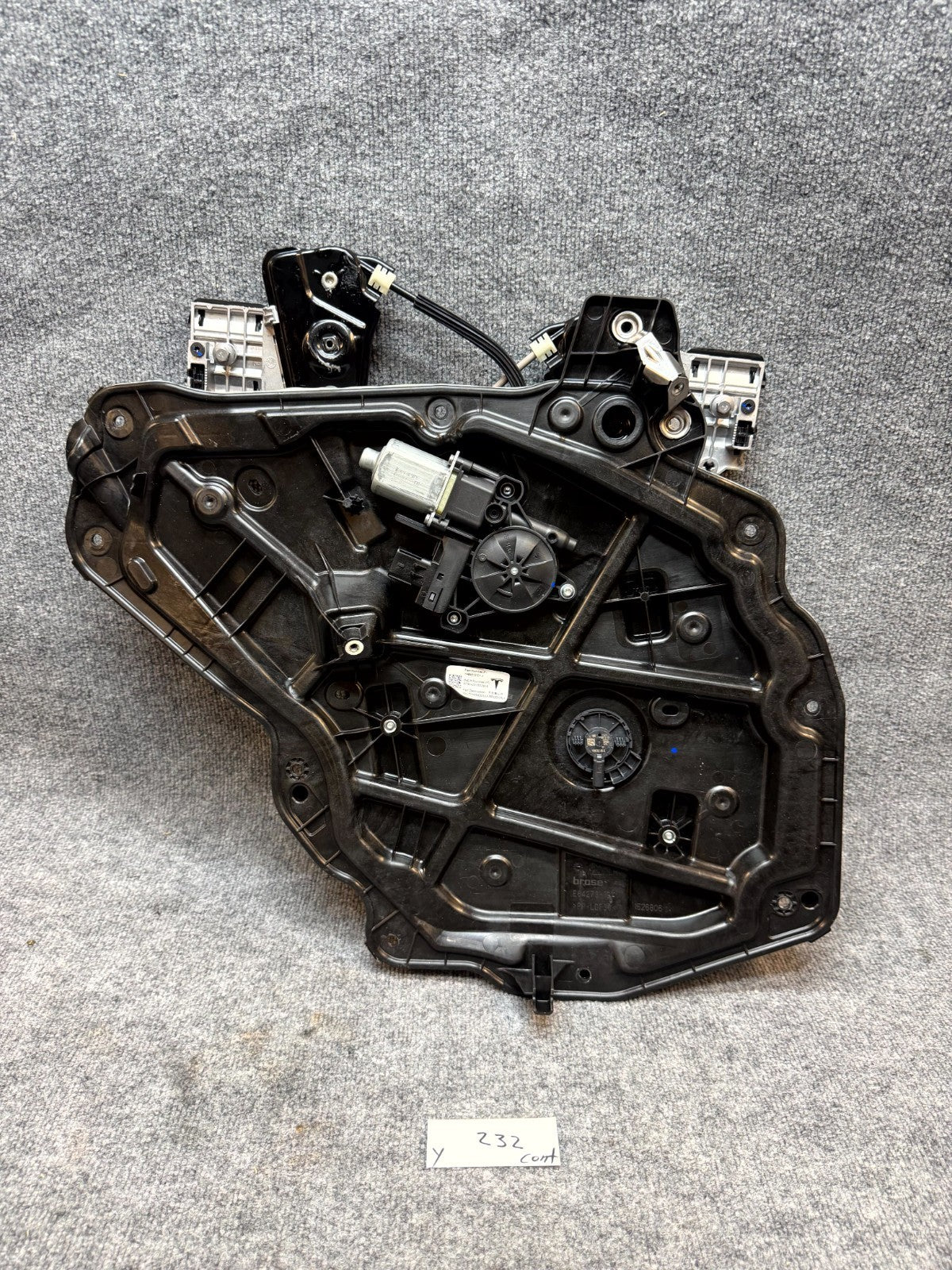 2020-2024 TESLA MODEL Y REAR LEFT DOOR WINDOW REGULATOR & MOTOR OEM, 149551201J