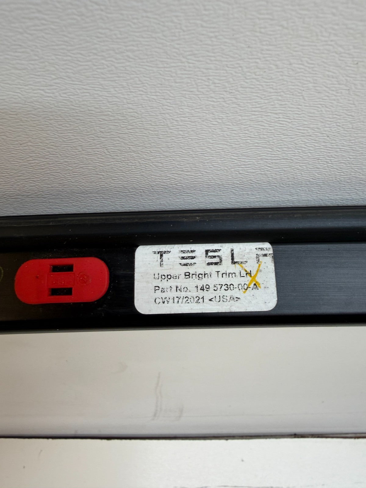 2020-2023 Tesla Model Y Left Driver Upper Bright Molding Trim 1495730-00-A