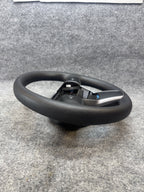 20-24 TESLA MODEL Y LEATHER STEERING WHEEL W/ CONTROL SWITCHES OEM, 1095222-00-N