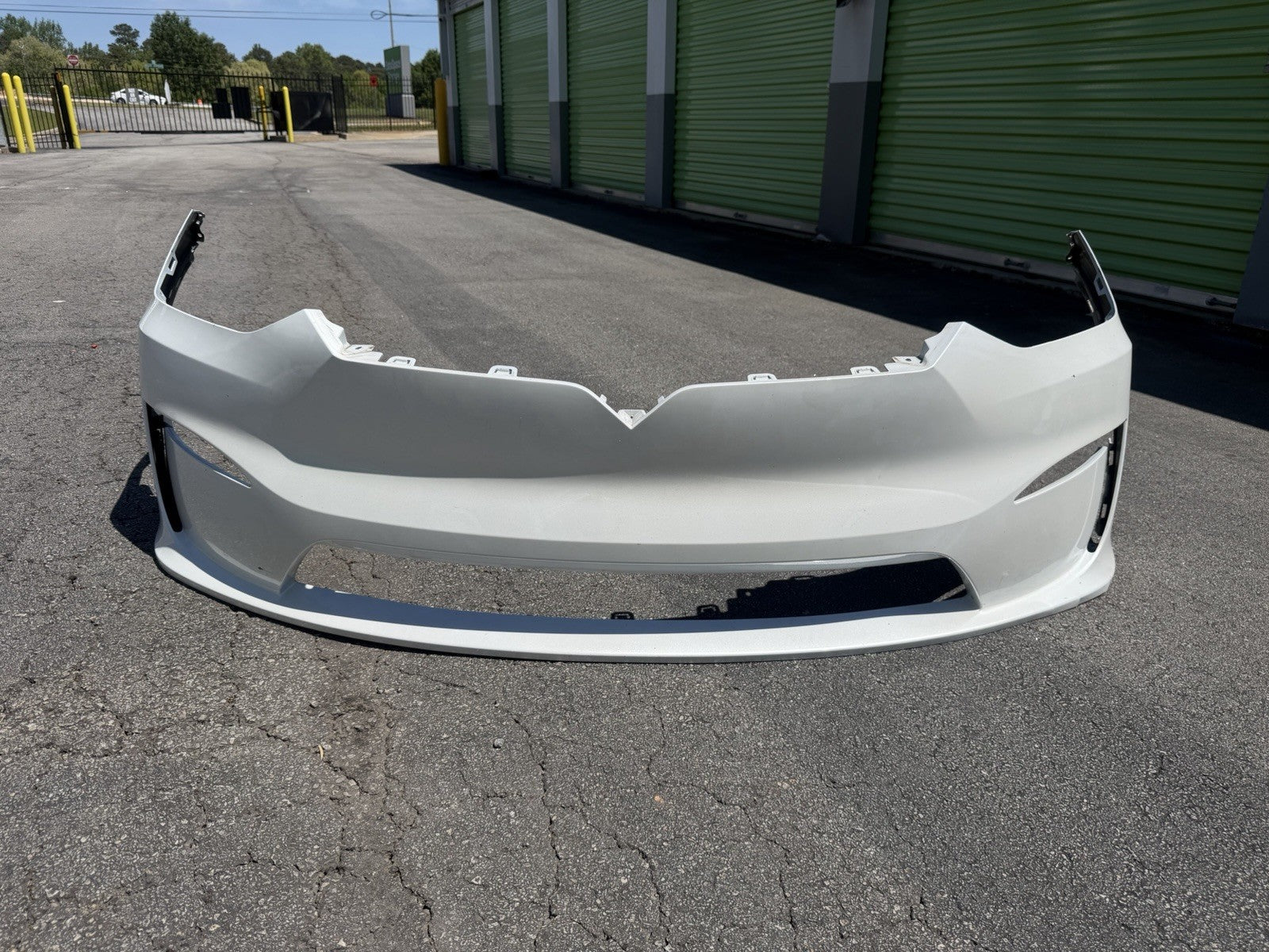 2021-2025 Tesla Model X Front Bumper Cover White WITHOUT Sensor 1588184-S0-B