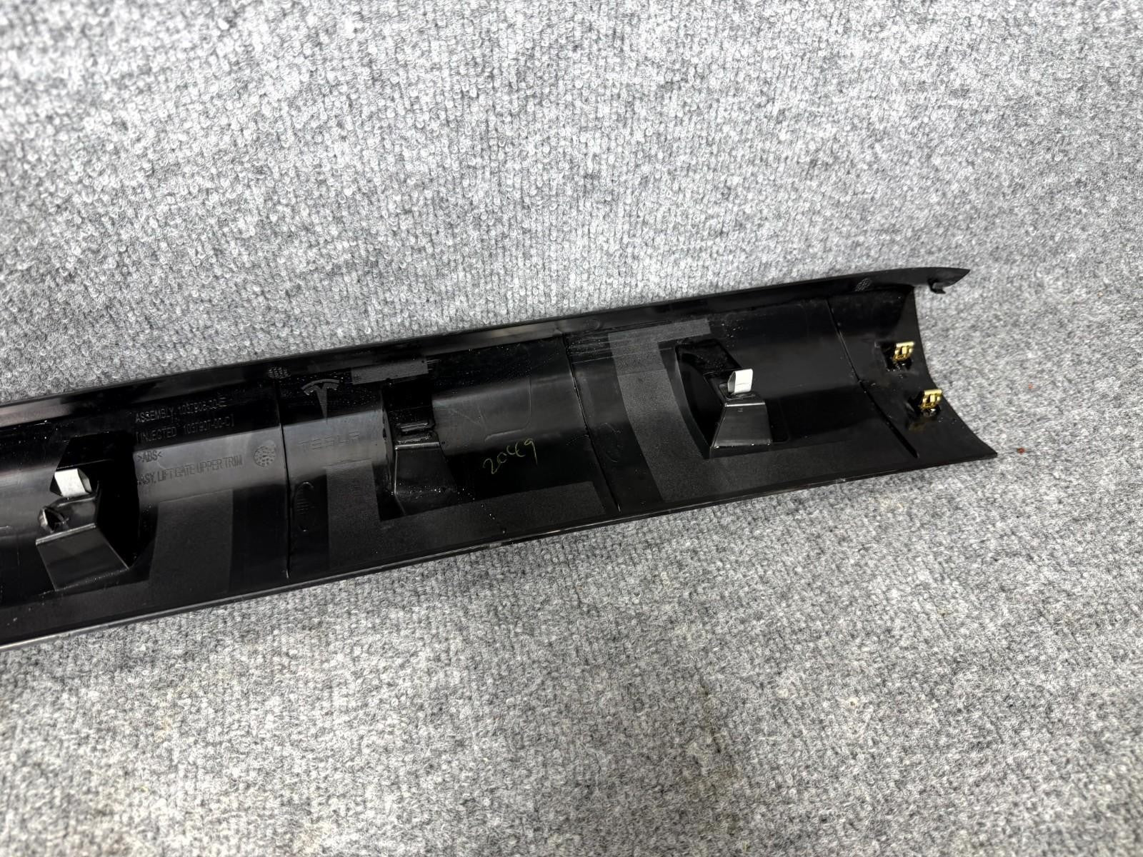 2016-2020 Tesla Model X Rear Liftgate Upper Trim Molding OEM, 1037906-00-E