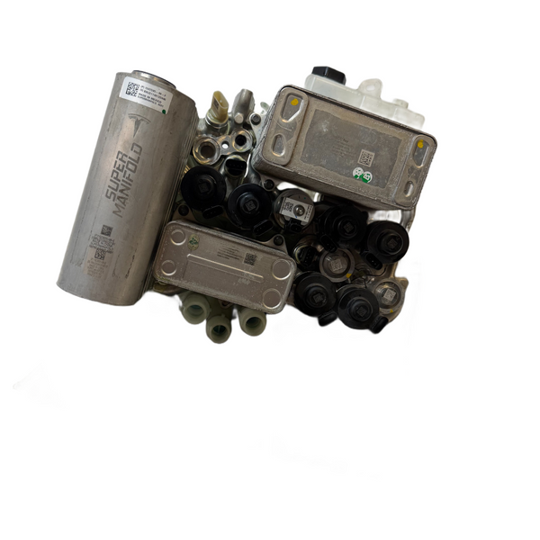 2020-2023 Tesla Model 3 Supermanifold Refrigerant Chiller w/ Coolant Reservoir