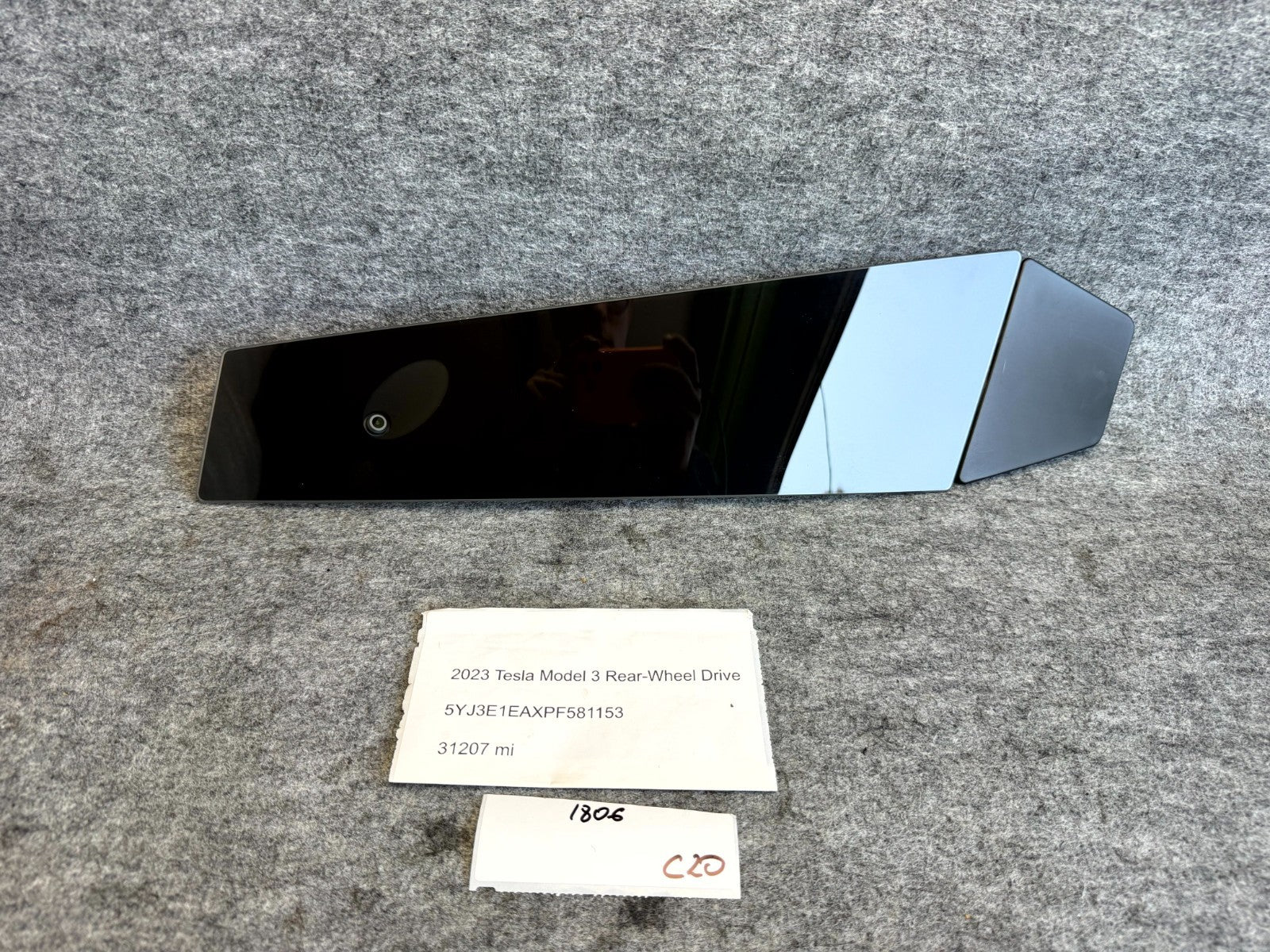 ♦️2017-2023 TESLA MODEL 3 RIGHT SIDE B PILLAR MOLDING W/ CAMERA OEM, 110925500J