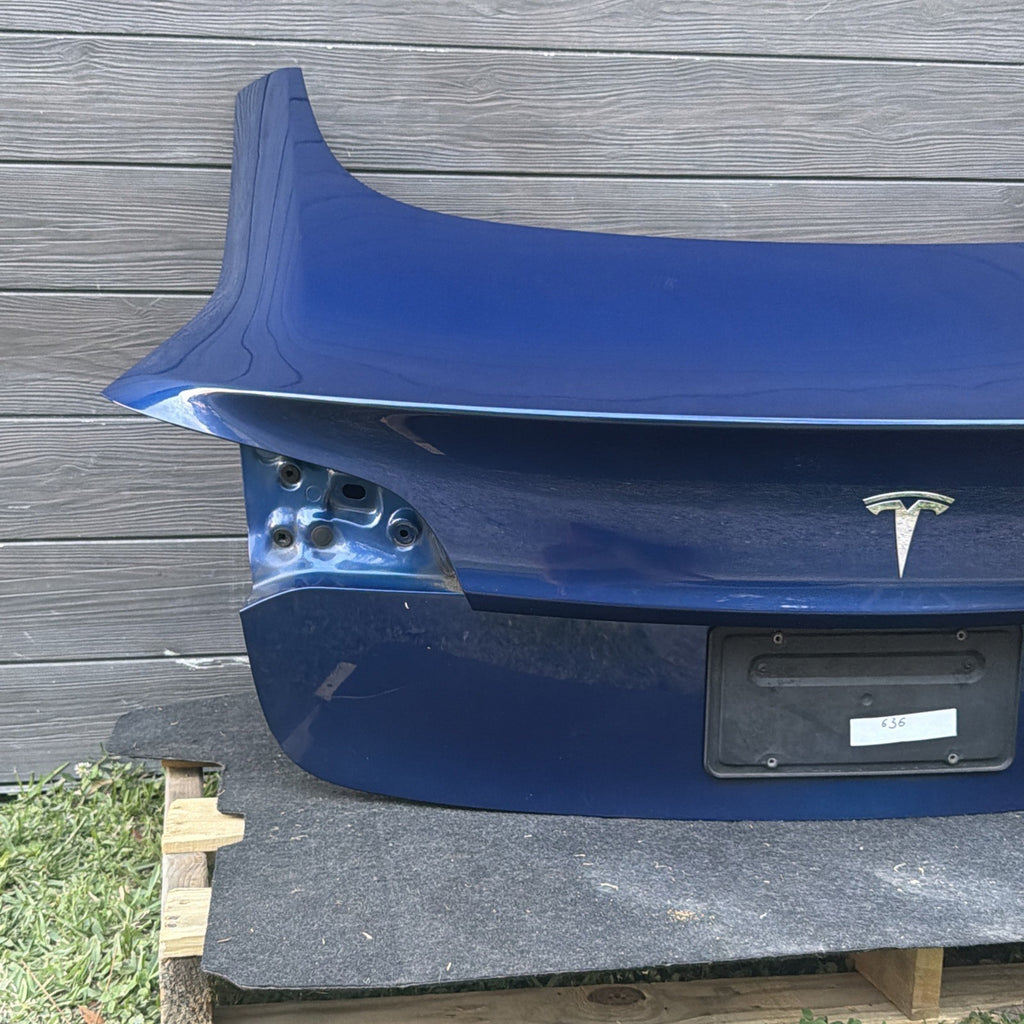2017-2023 Tesla Model 3 Rear Trunk Tailgate Liftgate Deck Lid Shell Panel BLUE