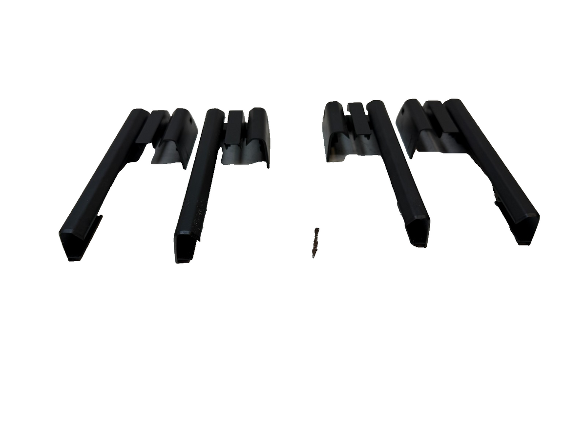 2012-2020 TESLA MODEL S FRONT LEFT OR RIGHT SIDE SEAT TRACK RAIL TRIM COVER SET