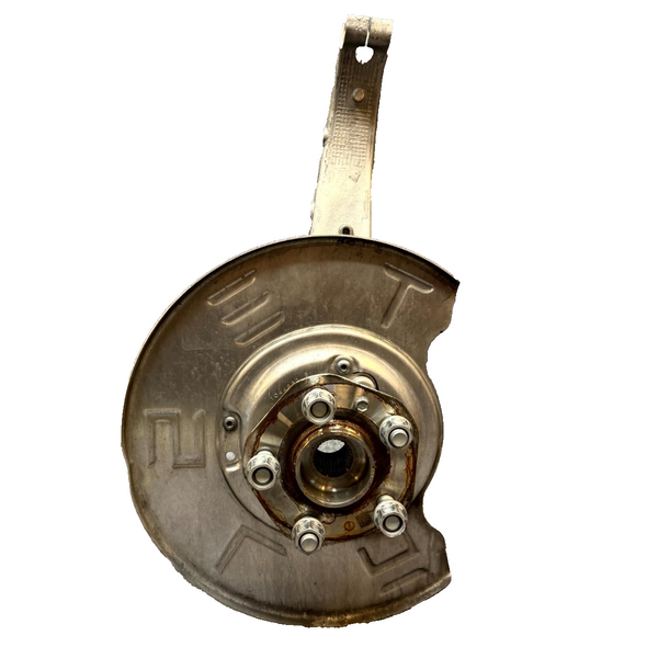 2020-2024 TESLA MODEL Y FRONT LEFT SPINDLE KNUCKLE HUB & SHIELD OEM,1188311-00-E
