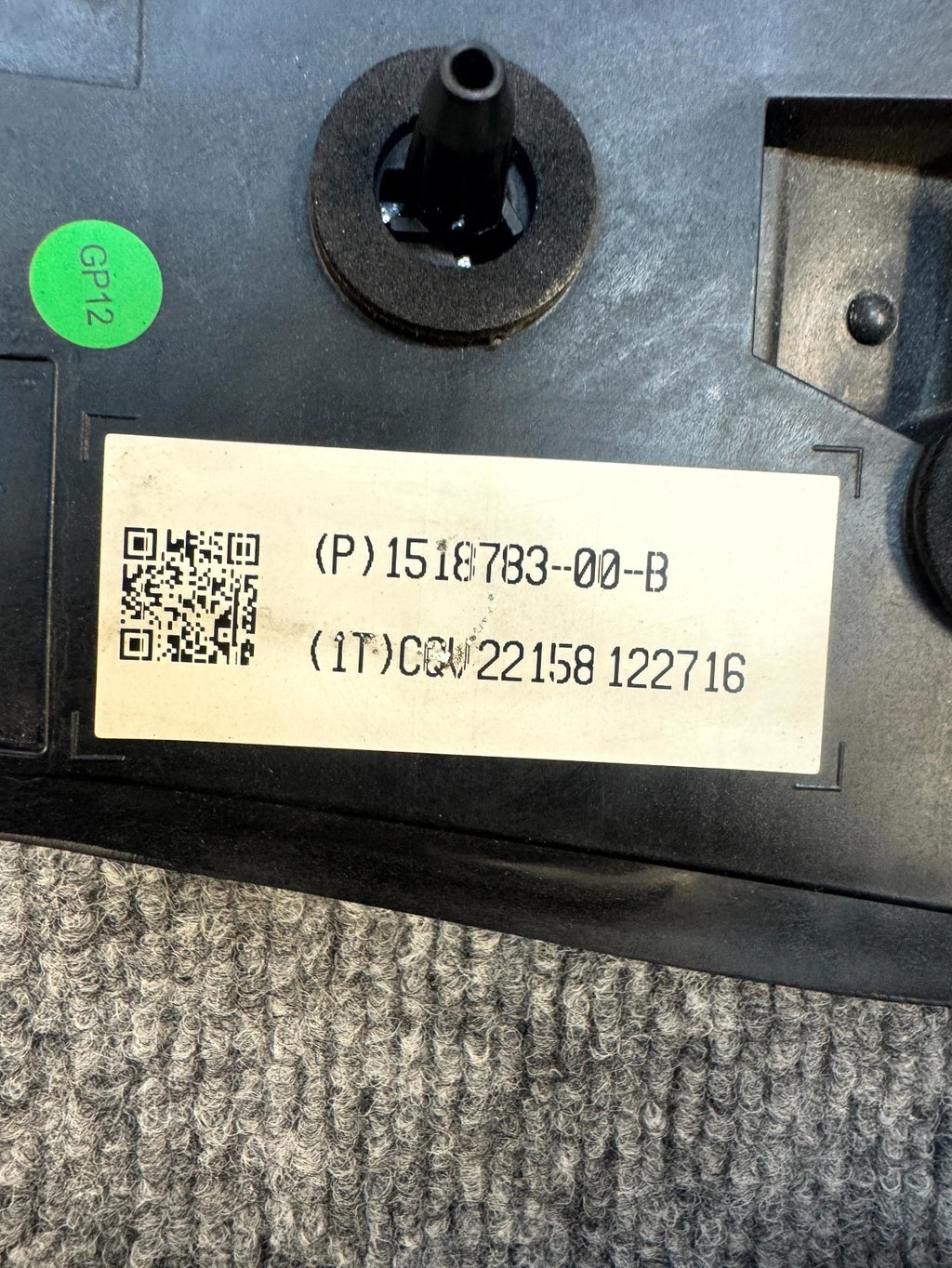 2017-2023 TESLA MODEL 3 RIGHT CHARGE PORT DOOR REFLECTOR & COVER OEM, 151878300G