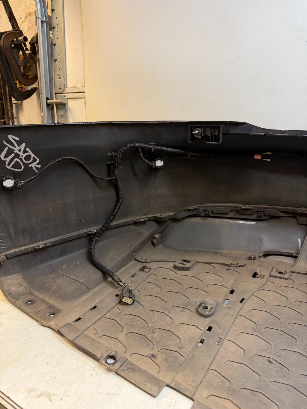 2012 - 2015 TESLA MODEL S REAR BUMPER COVER FASCIA OEM 6008179-00-D
