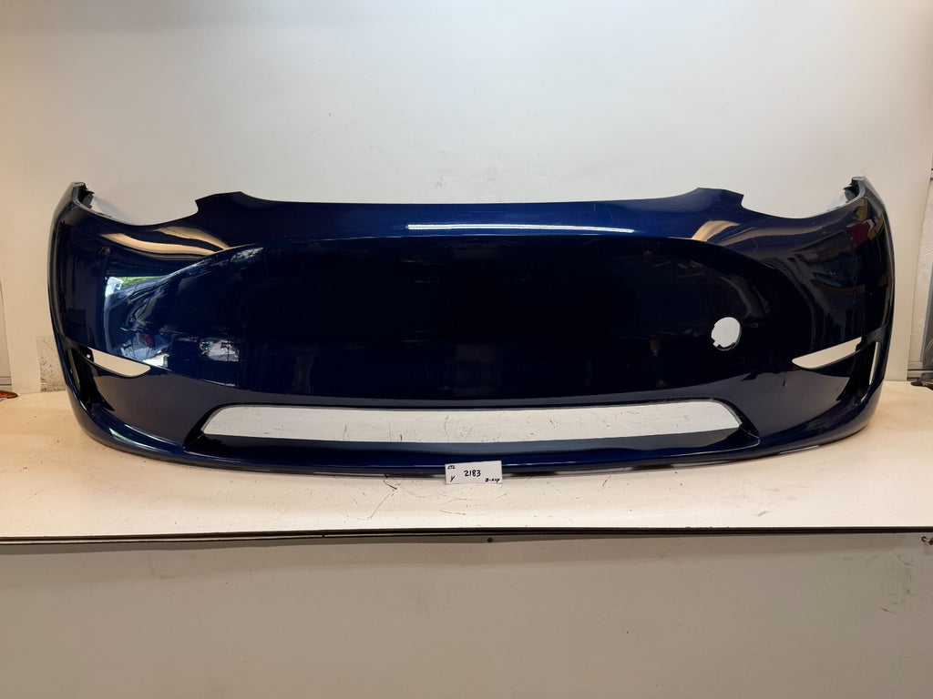 2022-2024 Tesla Model Y Front Bumper Cover W/O Sensor Holes OEM P1687994-TX-A