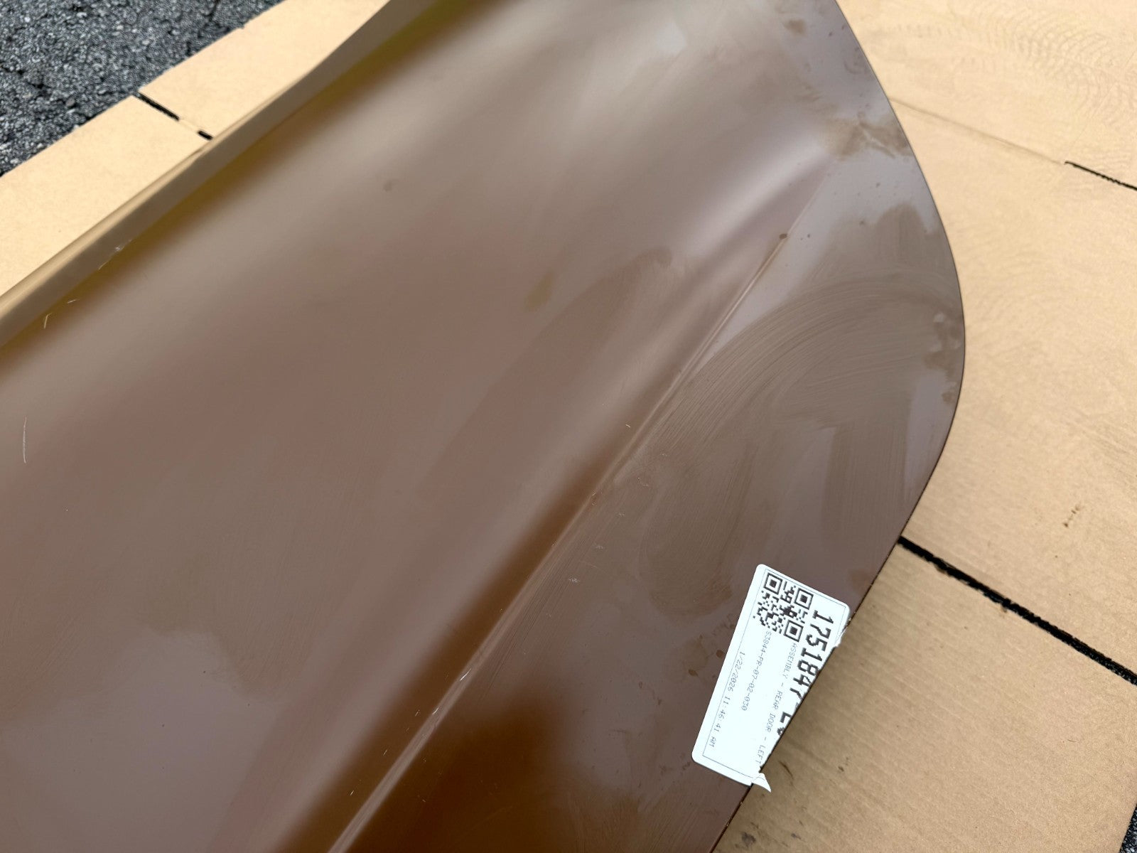 2024 - 2025 TESLA MODEL 3 REAR LEFT DRIVER SIDE DOOR SHELL OEM, 1751847-E0-A