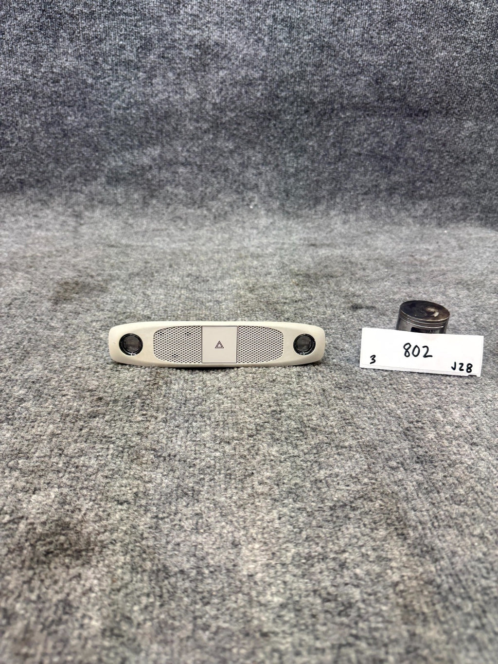 2017-2023 TESLA MODEL 3 FRONT DOME OVERHEAD LIGHT HAZARD SWITCH OEM, 109257300K