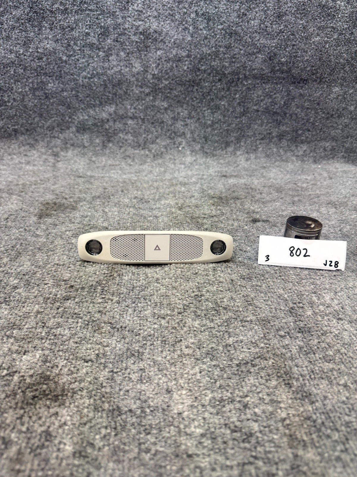 2017-2023 TESLA MODEL 3 FRONT DOME OVERHEAD LIGHT HAZARD SWITCH OEM, 109257300K